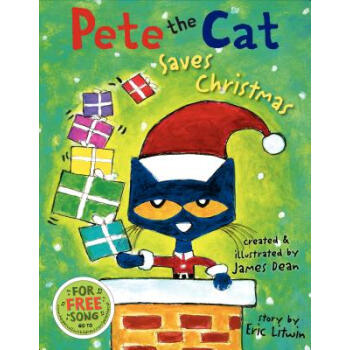 Pete the Cat Saves Christmas 皮特貓拯救聖誕節 英文原版 [精裝] [4-8歲] pdf epub mobi 電子書 下載