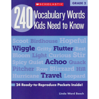 240 Vocabulary Words Kids Need to Know, Grade 2 240个孩子必知词汇，Grade 2 [平装] pdf epub mobi 电子书 下载