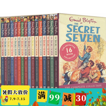 The Secret Seven Collection七个小神探 16册儿童章节冒险小说书 英文原版 pdf epub mobi 电子书 下载