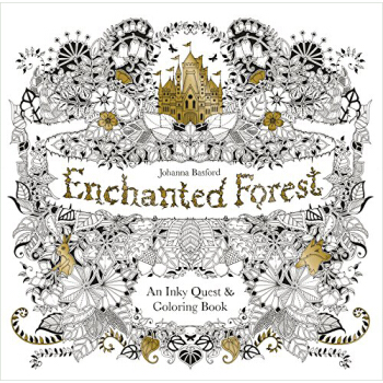Enchanted Forest 魔法森林: 一个墨迹任务和着色书 英文原版 [平装] pdf epub mobi 电子书 下载
