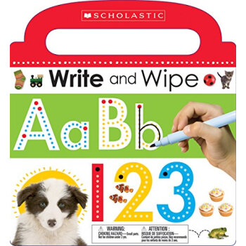 Scholastic Early Learners: Write And Wipe Abc 123 學樂早教係列：擦寫書之字母和數字 英文原版 [精裝] [3-5歲] pdf epub mobi 電子書 下載