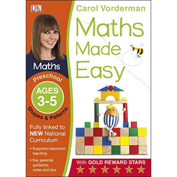 Maths Made Easy Shapes And Patterns Preschool Ages 3-5 [平装] [3-5 岁] pdf epub mobi 电子书 下载