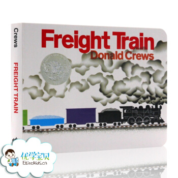 英文原版绘本 Freight Train火车快跑 凯迪克银奖 纸板书 吴敏兰绘本