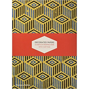 Decorated Papers: Gift Wrapping Paper Book 装饰用纸:礼品包装纸书,10张包装纸及12个礼品标签