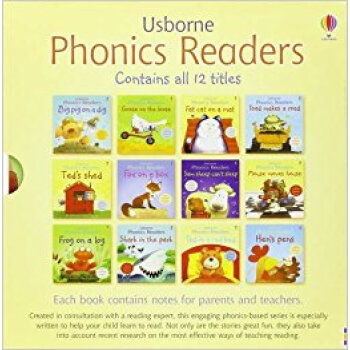 Phonics Readers Slipcase - X12 Phonics Readers 英文原版 Usborne英文原版 pdf epub mobi 電子書 下載
