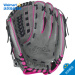 美國直郵 WILSON女童壘球手套 閃光內綫快球壘壘球手套，11.5“ pdf epub mobi 電子書 下載