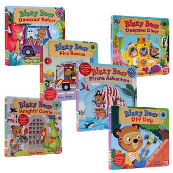 英文原版繪本 Bizzy Bear小熊很忙係列 6冊閤售 忙碌的小熊 紙闆機關操作書 pdf epub mobi 電子書 下載