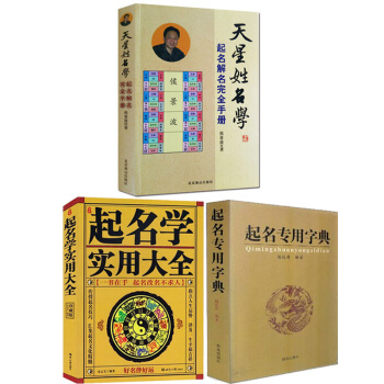 中國起名學實用大全 金誌文+起名專用字典+天星姓名學 套裝3本起名解名完全手冊 易經姓名學