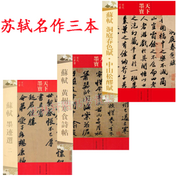 苏轼行书 黄州寒食诗帖+苏轼洞庭春色赋+苏轼墨迹选二 天下墨宝宋代行草书 毛笔软笔 字帖 pdf epub mobi 电子书 下载