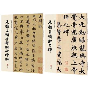 赵孟頫胆巴碑+赵孟頫赤壁赋洛神赋 经典碑帖原帖全彩 字贴 碑帖 书法练习 赵孟頫行书 行书 pdf epub mobi 电子书 下载