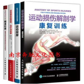 4册 运动损伤解剖学 康复训练+精准拉伸+运动损伤的预防+运动按摩 运动损伤康复学书籍 常 pdf epub mobi 电子书 下载
