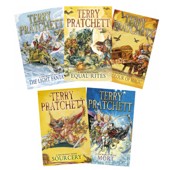 【中商原版】碟形世界五冊套裝 英文原版 Discworld Novel 特裏普拉切特 科幻小說 pdf epub mobi 電子書 下載