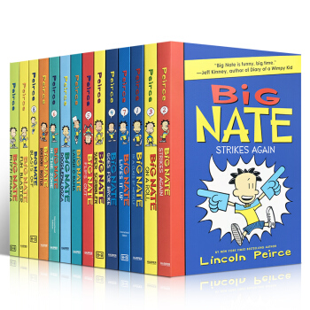 英文原版Big Nate Blasts Off 搗蛋王 大奈特 14本套裝 兒童章節書 pdf epub mobi 電子書 下載