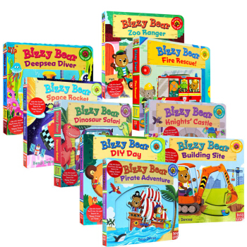 英文原版 Bizzy Bear 忙碌的小熊係列9本紙闆活動機關操作書親子繪本 pdf epub mobi 電子書 下載