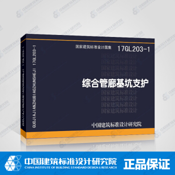 正版国标图集 17GL203-1综合管廊基坑支护