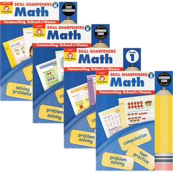 美國加州 數學 Skill Sharpeners Math PreK K 1 2 低年級 4冊 英文原版 Evan Moor pdf epub mobi 電子書 下載