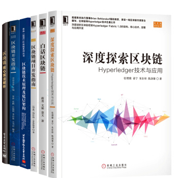 深度探索區塊鏈+白話區塊鏈+技術原理及底層架構+鏈核心算法+開發指南+項目開發指南