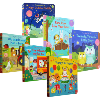 英文原版绘本 Sing Along With Me 6册套装 童谣纸板机关书 儿童启蒙操作书 英文原版绘本 欧美经典儿歌童谣纸板机关操作书 pdf epub mobi 电子书 下载
