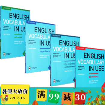 英文原版 English Vocabulary in Use劍橋英語詞匯學習工具書 初中高級全套4冊 pdf epub mobi 電子書 下載