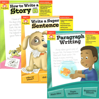 小學寫作練習 How to Write a Story/a Super Sentence /Paragraph Writing 短語段落故事寫作 Evan Moor pdf epub mobi 電子書 下載