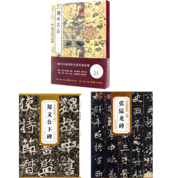 魏碑名品+北魏张猛龙碑+郑文公下碑 楷书字帖 套装3册 楷体书法 北魏 历代碑帖精粹 pdf epub mobi 电子书 下载