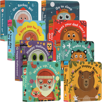 英文原版繪本 Little Faces Movers 精裝立體變景臉譜書 8冊 幼兒情緒繪本 pdf epub mobi 電子書 下載