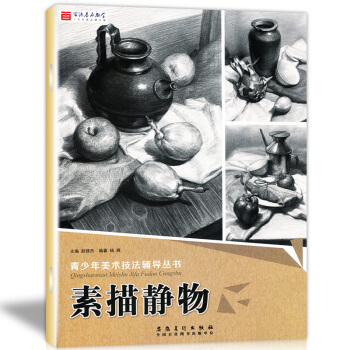 正版 青少年美術技法輔導叢書 素描靜物 臨摹零基礎美術繪畫入門教材 初中高生美術培訓教材青 pdf epub mobi 電子書 下載