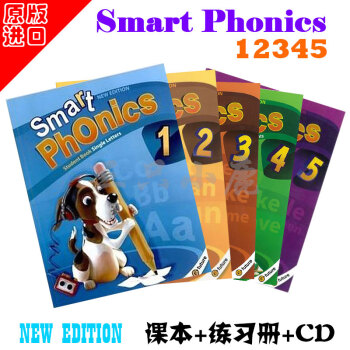 原版进口新版少儿英语自然拼读法教材New Smart Phonics 12345册学生书 1-5册学生套装 pdf epub mobi 电子书 下载