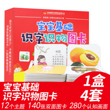 宝宝基础识字识物图卡12个主题140张卡280幅图片0-1-2-3-6幼儿启蒙认知卡片 pdf epub mobi 电子书 下载