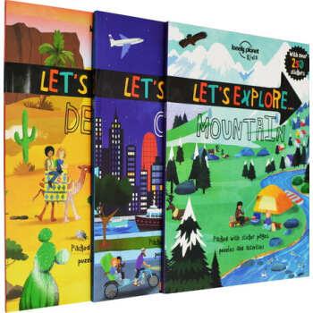 Lonely Planet Kids Let’s Explore 3册合售 STEM科普课外贴纸书 科普课外贴纸书 英文原版绘本 pdf epub mobi 电子书 下载