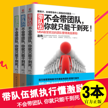 全3冊 不會帶團隊你就隻能乾到死趙偉 抓執行+帶隊伍+懂激勵 企業經營管理書籍暢銷書