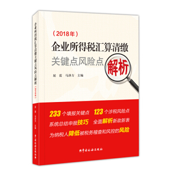 税务社2018企业所得税汇算清缴关键点风险点解析 2018汇算清缴风险解析 pdf epub mobi 电子书 下载