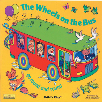 英文原版 廖彩杏書單推薦 兒歌紙闆洞洞書 The Wheels on the Bus 巴士輪 係列 pdf epub mobi 電子書 下載