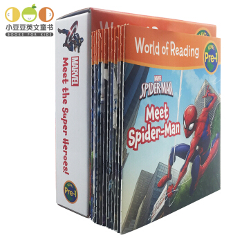 英文原版World of Reading Marvel 漫威超级英雄 初级阅读12册盒装