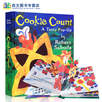 英文原版進口圖書 COOKIE COUNT數甜點 兒童立體摺疊書 2-3-5-6歲寶寶互動