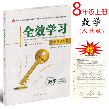 人教版 2017版全效学习 数学八年级上册RJ版【书+试卷+答案】 初二课时同步练习题8年 pdf epub mobi 电子书 下载