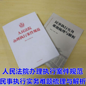 8v正版 民事執行實務難題梳理與解析傅鬆苗 丁靈敏+人民法院辦理執行案件規範 高人民法院執