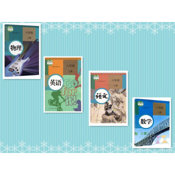 2018用人教版8八年级上册语文 数学 英语 物理书全套4本 语文少林大洪拳 pdf epub mobi 电子书 下载