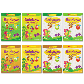 彩虹幼兒園數學教材練習冊8本套裝英文原版進口Rainbow Mathematics pdf epub mobi 電子書 下載