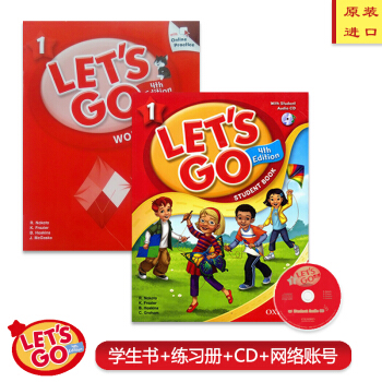 牛津oxford少兒英語lets go最新版Let's Go第四版學生書+練習冊 原版進口教材 1級彆 學生書+練習冊+學習賬號