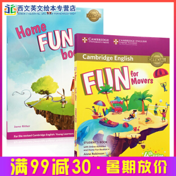 英文原版進口 Fun for Movers劍橋小學英語入門級教材聽說讀寫綜閤練習冊 pdf epub mobi 電子書 下載