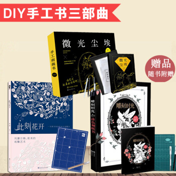 【共3册】雕刻时光+此刻花开+微光尘埃（DIY手工三部曲）抖音同款纸雕书 创意生日礼物送男女朋友 pdf epub mobi 电子书 下载