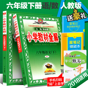 2018春新版薛金星小学教材全解六年级语文数学下册人教版 RJ6年级下册语数套装书课同步薛 pdf epub mobi 电子书 下载