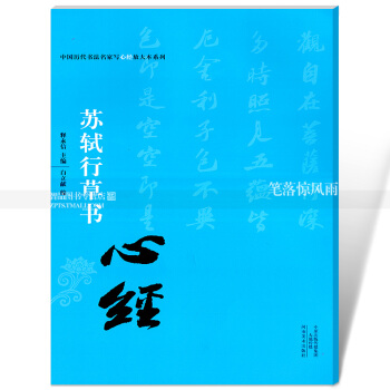 苏轼行草书心经 中国历代书法名家写心经放大本系列 毛笔行草法帖书法练字帖抄经本 附简体旁