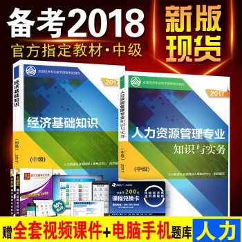 備考2018年中級經濟師教材2018年中級經濟師考試用書 人力資源管理專業知識與實務+經濟 pdf epub mobi 電子書 下載
