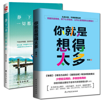 正版 共2册 你就是想得太多+静下来一切都会好人生哲理心灵鸡汤正能量 心灵修养断舍离 励志 pdf epub mobi 电子书 下载