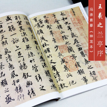 【42CM原帖+教程】王羲之兰亭序冯承素 神龙本 放大版彩色大八开 历代书法碑帖&midd pdf epub mobi 电子书 下载