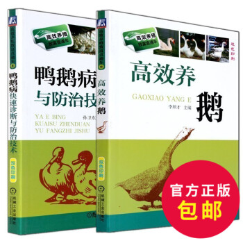 正版 全2冊 養鵝+鴨鵝病快速診斷與防治技術(雙色印刷)養鵝技術 農業傢禽養殖技術教程 種 pdf epub mobi 電子書 下載