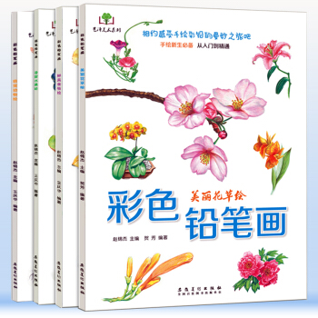 彩铅绘画技法入门教程书 零基础学画画自学彩铅画手绘书 彩色铅笔画 儿童成人画画美术教材素描铅笔画4册 pdf epub mobi 电子书 下载