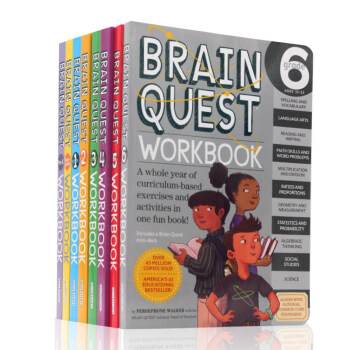 进口英文原版 Brain Quest workbook Grade Pre-K-1-6大脑任务练习册 pdf epub mobi 电子书 下载